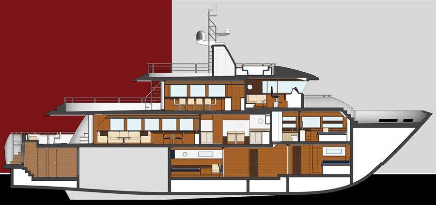 Ruby Yachts Expedition Yacht 105 by Andrea Borzelli