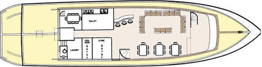 Main Deck -- Ruby Yachts Pilothouse Motoryacht 106