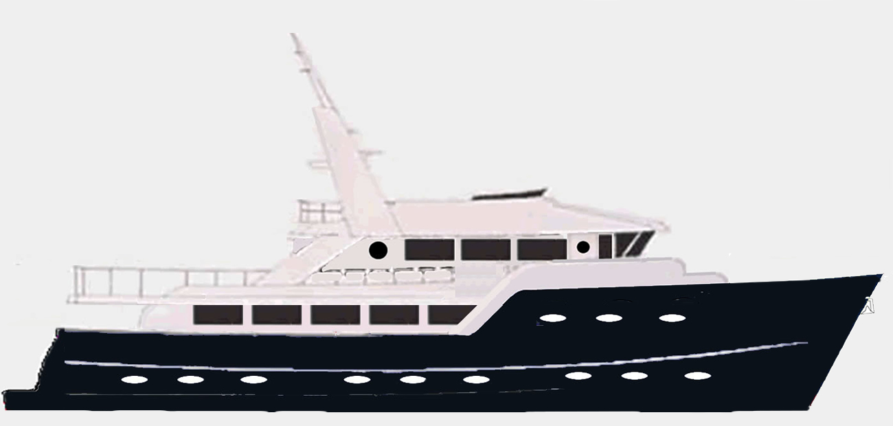 Ruby Expedition House Forward - Design C -- Ruby Yachts Expedition Yacht 70 House Forward
