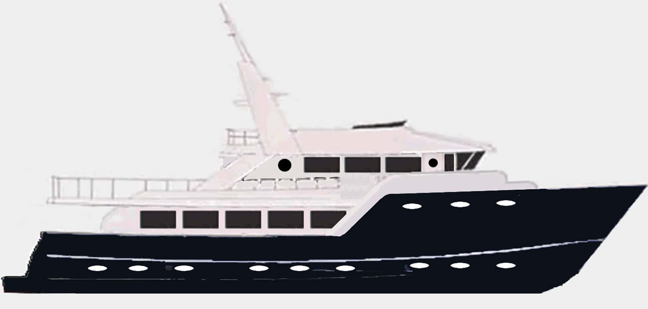 Ruby Expedition 80 House Forward - Design A -- Ruby Yachts Expedition Yacht 80 House Forward